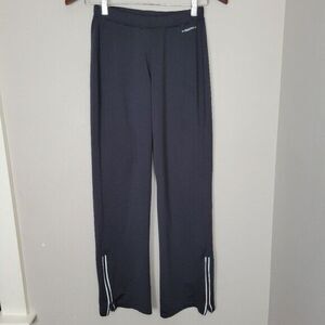 Brooks Track Wide Leg Black Pants Womens Small
